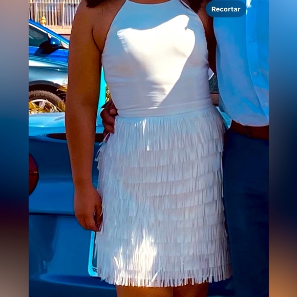 Beautiful white fringe dress ❤️ - Picture 2 of 2
